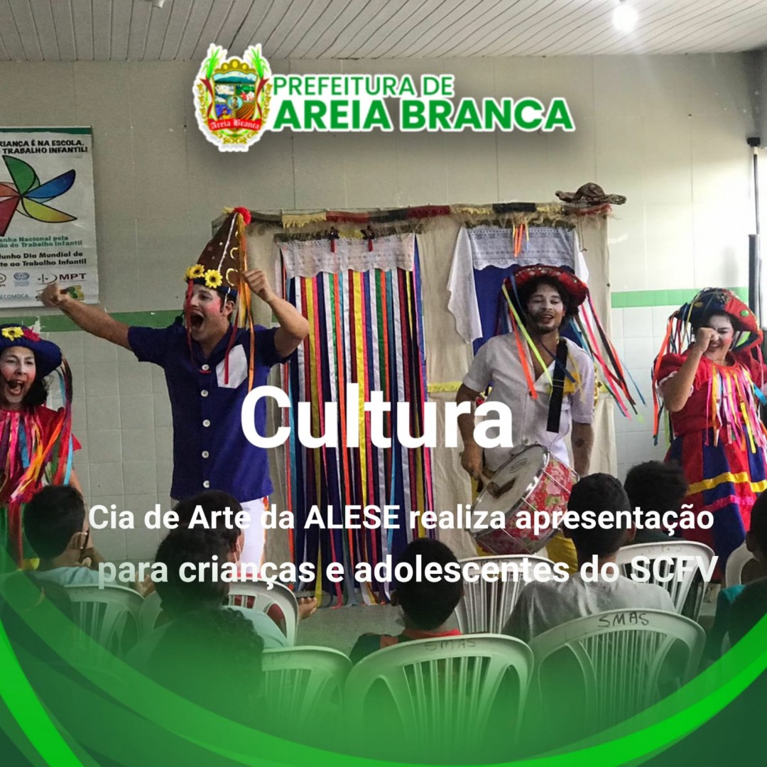 Cia da Artes da ALESE realiza apresentação para crianças e adolescentes do SCFV