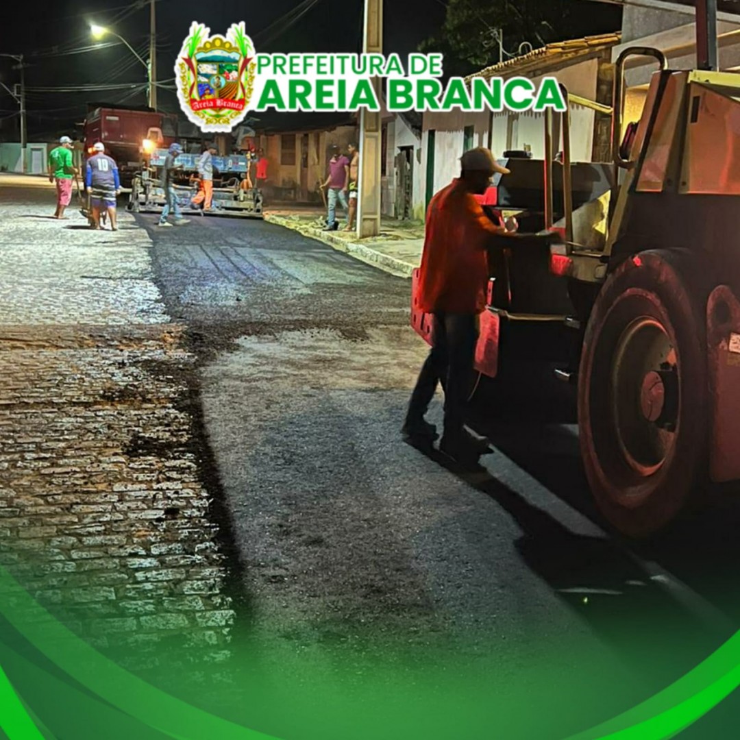 Prefeitura de Areia Branca inicia obras de pavimentação asfáltica no povoado Pedrinhas