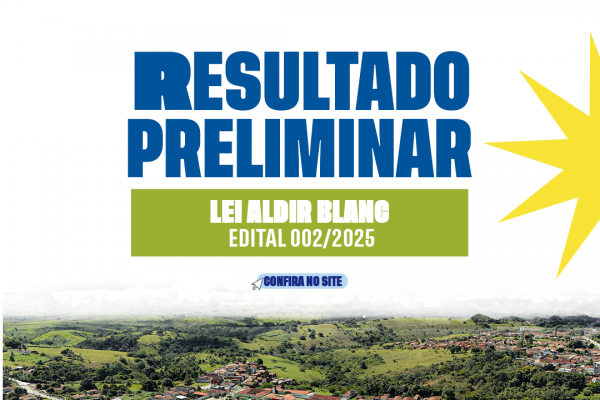 Imagem da notícia Secretaria de Cultura divulga resultado preliminar da Lei Aldir Blanc. Confira: