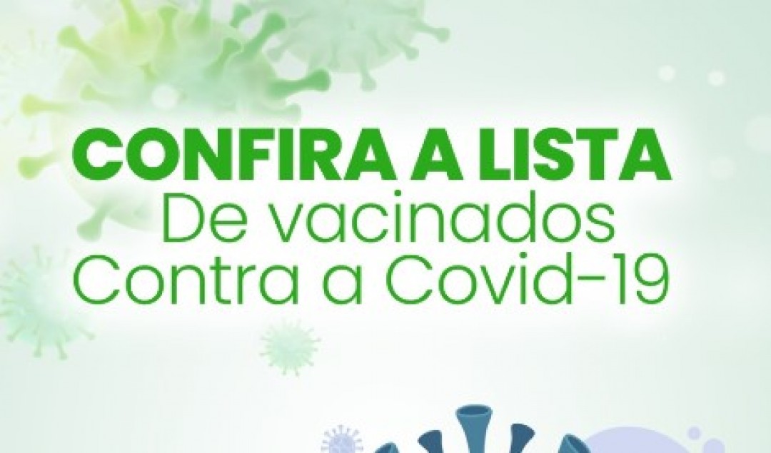 Prefeitura de Areia Branca divulga lista de vacinados contra a Covid-19